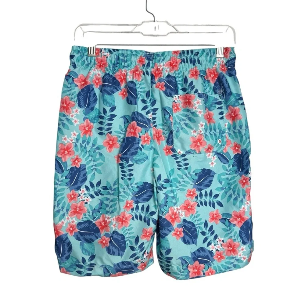 4/$25 The Children’s Place Boys Swim Trunks Size XXL 16 Blue Orange Tropical